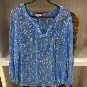 Lilly Pulitzer Sheer Colby Blouse